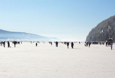 Каток на озере Жу, Швейцария